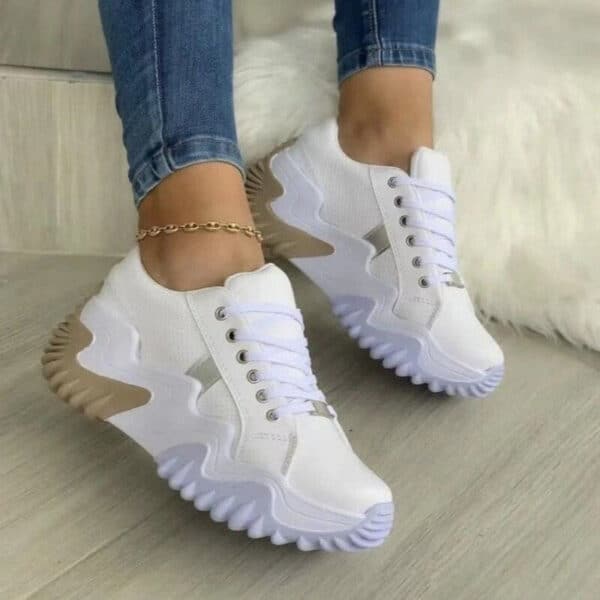 Thick Bottom Canvas Casual Shoes Summer Women's Sneakers - Image 4